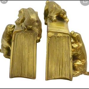 PM Craftsman Cocker spaniel Brass  Bookends 🌿